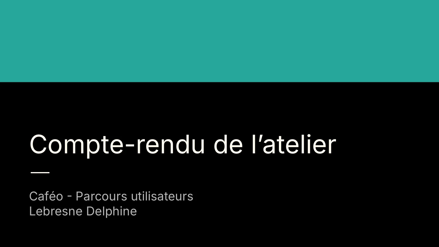 Couverture du compte-rendu de l'atelier